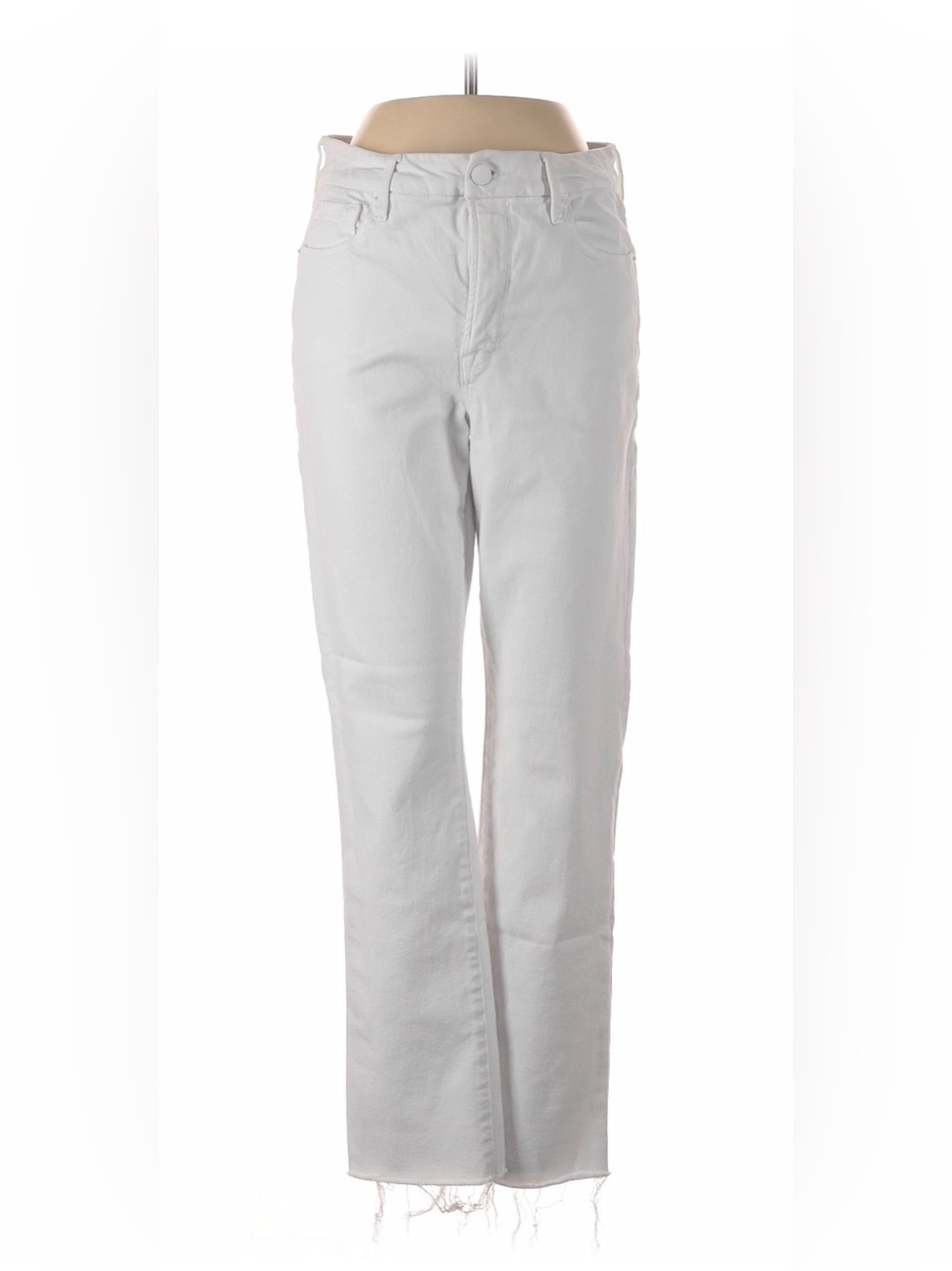 Good American White Straight Leg Jeans